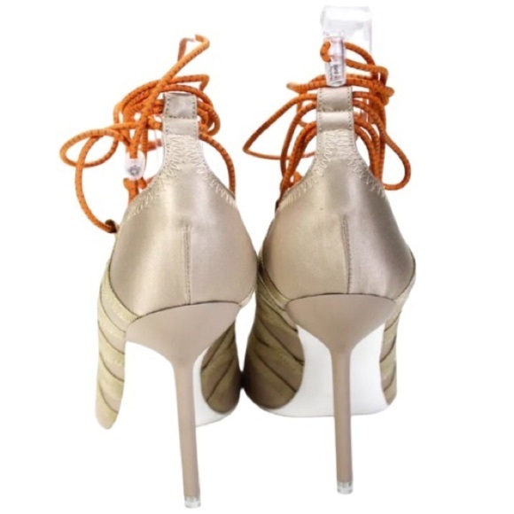 NEW IN BOX NIB Ben Taverniti Unravel Project Pump 35 5 Nude Coral Reflective - Picture 3 of 10